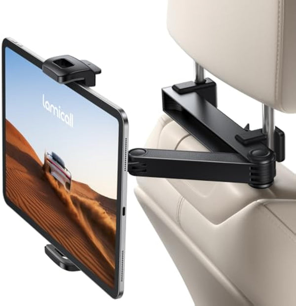 Daolar Tablet Holder Car Headrest Extendable Tablet Holder Car, Tablet Headrest Holder for iPad, Smartphone, Switch, Sumsung Tab and 4.7-13 inch Devices